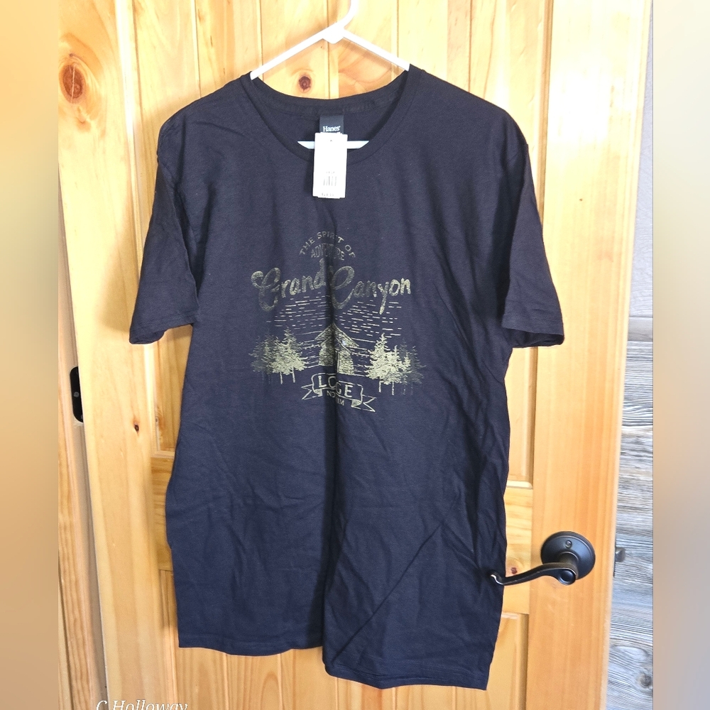 The Spirit of Adventure Grand Canyon Lodge North Rim T-Shirt Tee Large Black